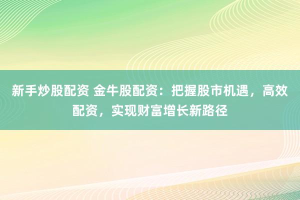 新手炒股配资 金牛股配资：把握股市机遇，高效配资，实现财富增长新路径