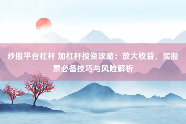 炒股平台杠杆 加杠杆投资攻略：放大收益，买股票必备技巧与风险解析
